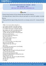 Đề thi giữa học kì 2 Sinh 11 Cánh diều - Đề số 4
